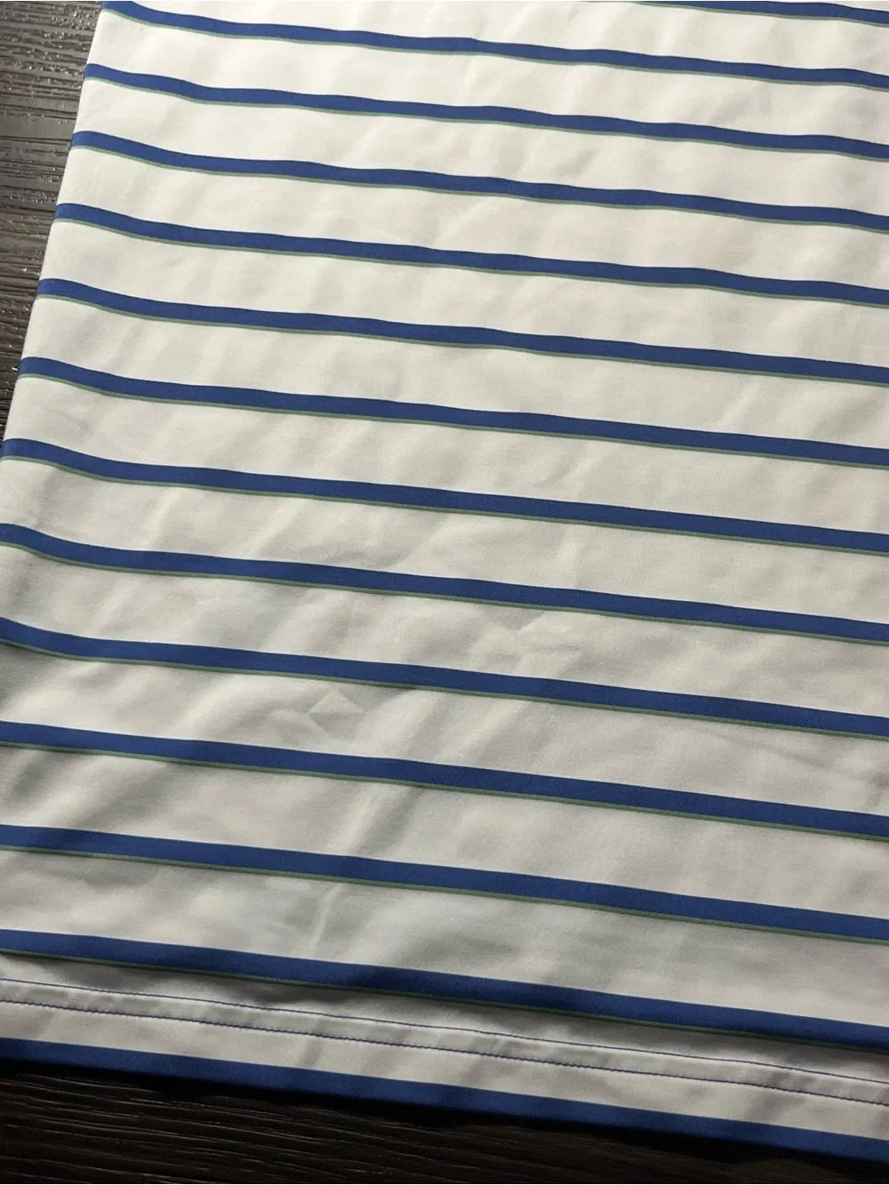 Ralph Lauren RLX Men’s Golf Polo White And Blue Stripes Size XL